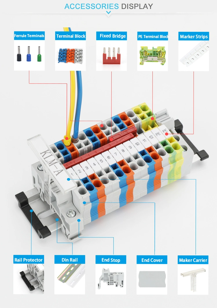 St4-Hesi Fuse Holder Disconnect Lever DIN Rail Fuse Terminal Block