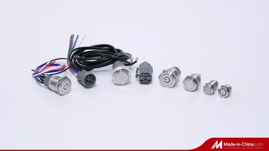 IP67 Waterproof Electronic LED Illuminated Toggle Rocker Push Button Micro Switch for Auto Parts Switch 