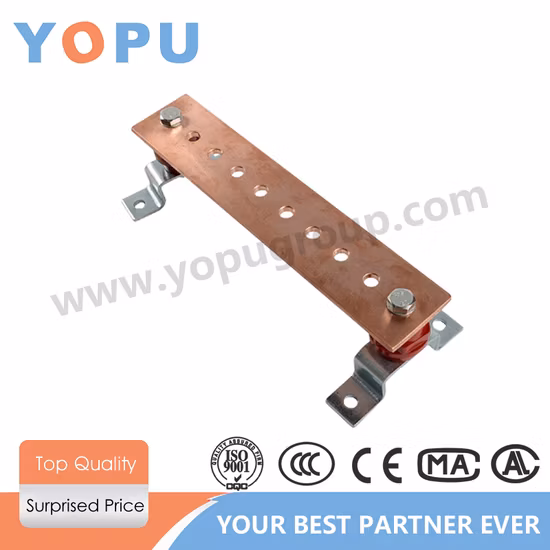 Customized Size Nickel Plated Insulated Earth Copper Busbar
