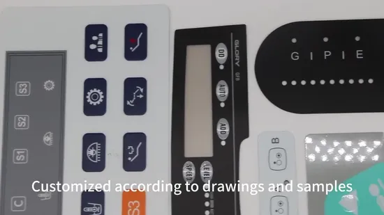 Waterproof Embossed Membrane Panel LED Indicator & Pet Membrane Switch for Washing Machine Control Unit Exactly Sized 
