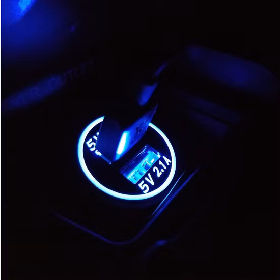 Wholesale Price DC AC 5V 4.2A Touch Dual Port USB Car Charger Socket for Mobile Phone