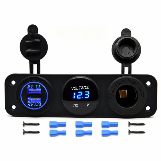 Tent Type Universal Panel Mount Dual USB Socket 3.1A Device Charger USB Charger Adapter Socket for 12