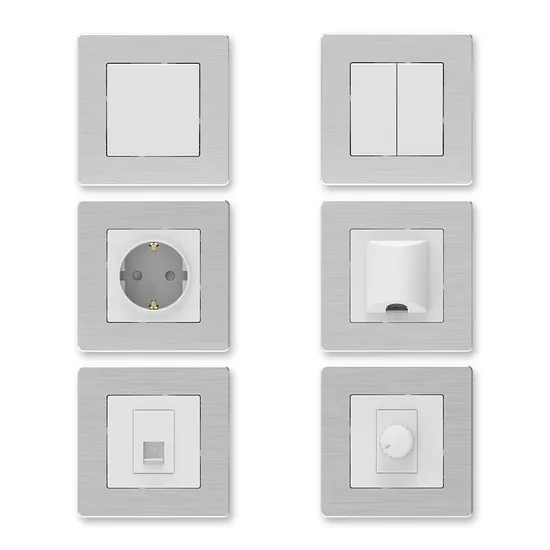 Modern Light Switch with Outlet Wall Socket Tomada Typec USB Prise Mural 