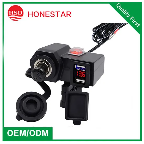 12V DC 5V 4.2A Waterproof Dual Car USB Charger Socket 
