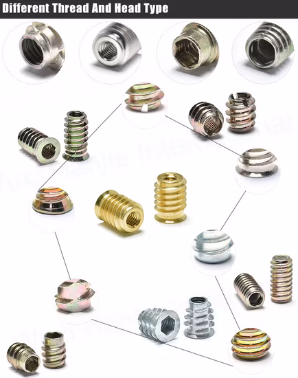 Stainless Steel SS304 Hexagon Socket Wood Insert Nut