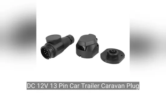 Durable 13 Pin DC Trailer Plug Socket for Automotive Use 